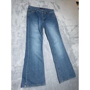 Aéropostale woman Junior Bootcut Jeans Size 5/6 Short Mid Rise Stretch Denim